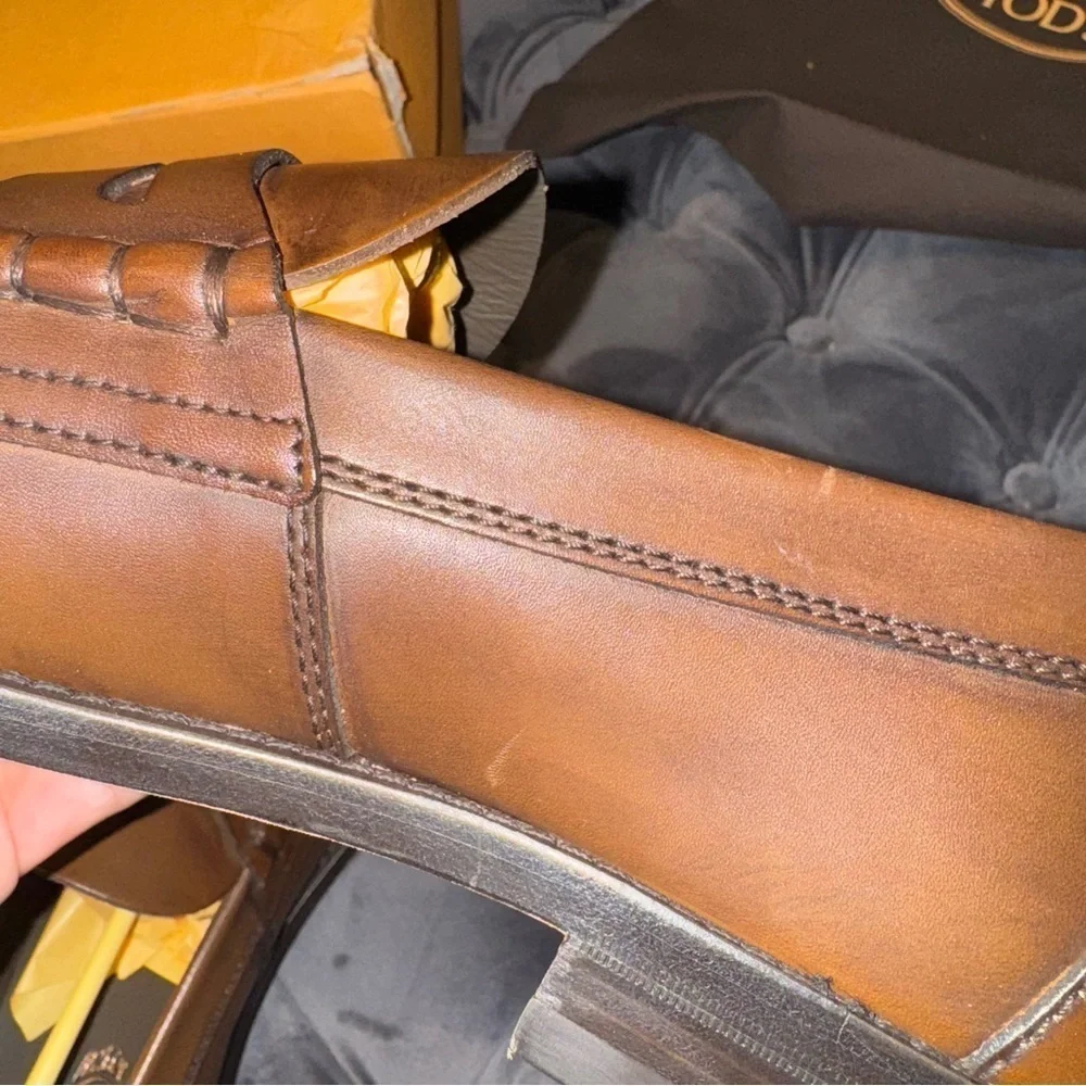 New Size 10.5 (UK 9.5) Tod’s Mocassino Loafers Brown Leather